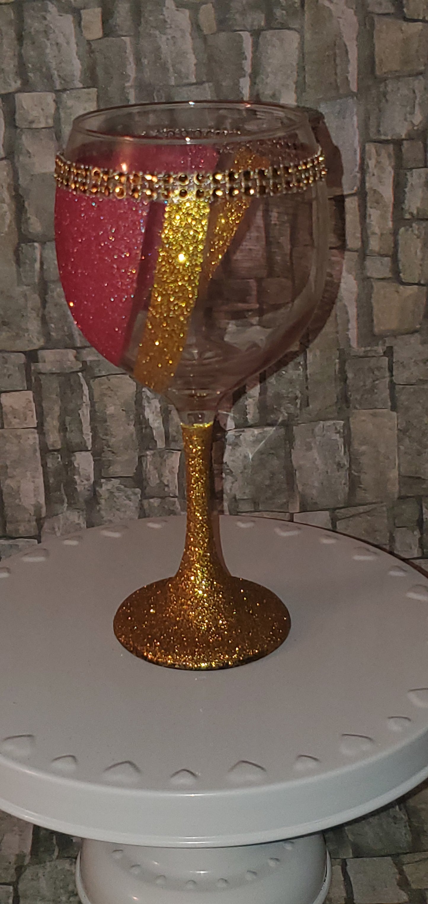 Glitter Wine Glasses