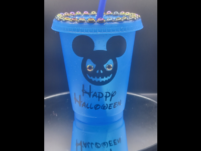 Halloween Kids Personalized Cups With Straws Personalized