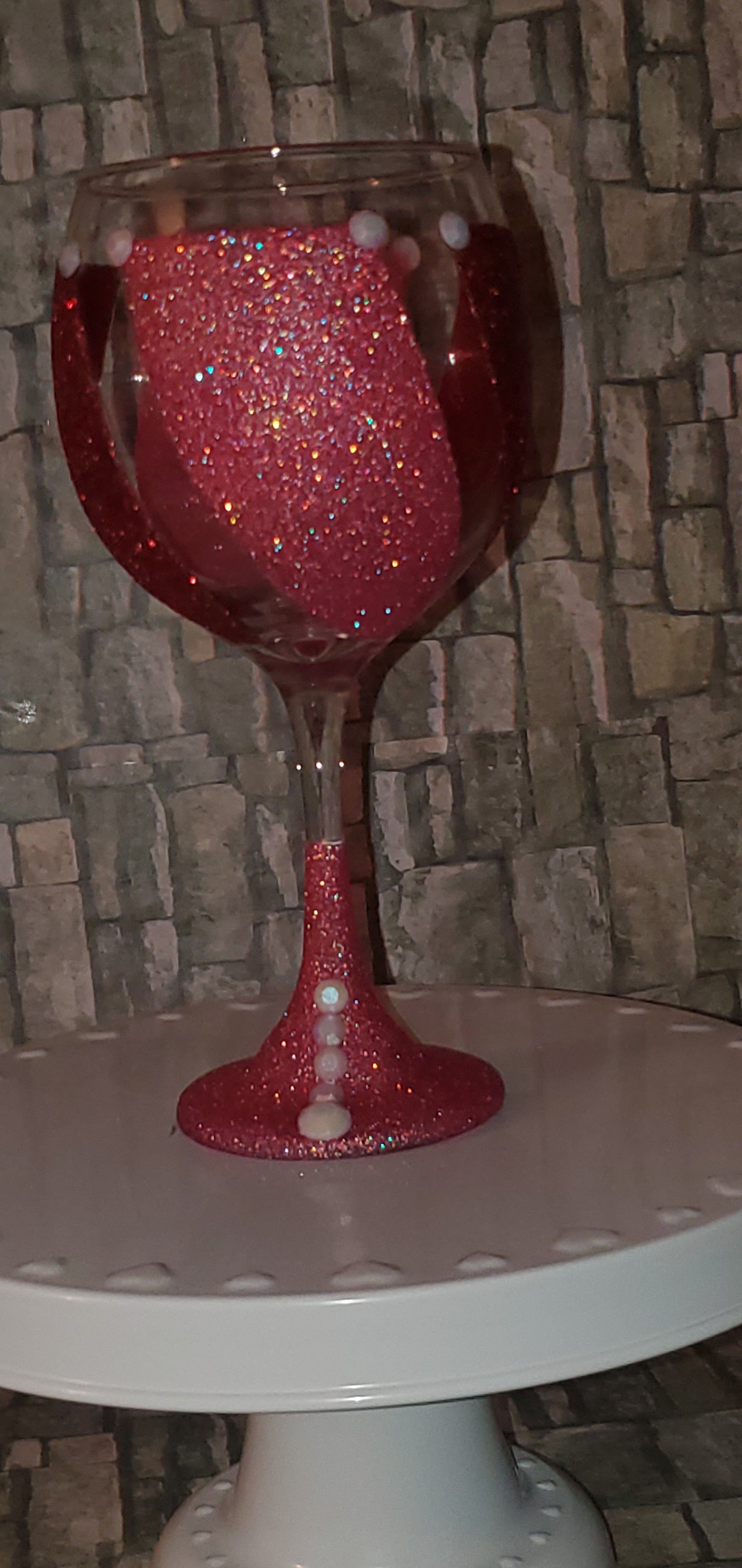 Glitter Wine Glass