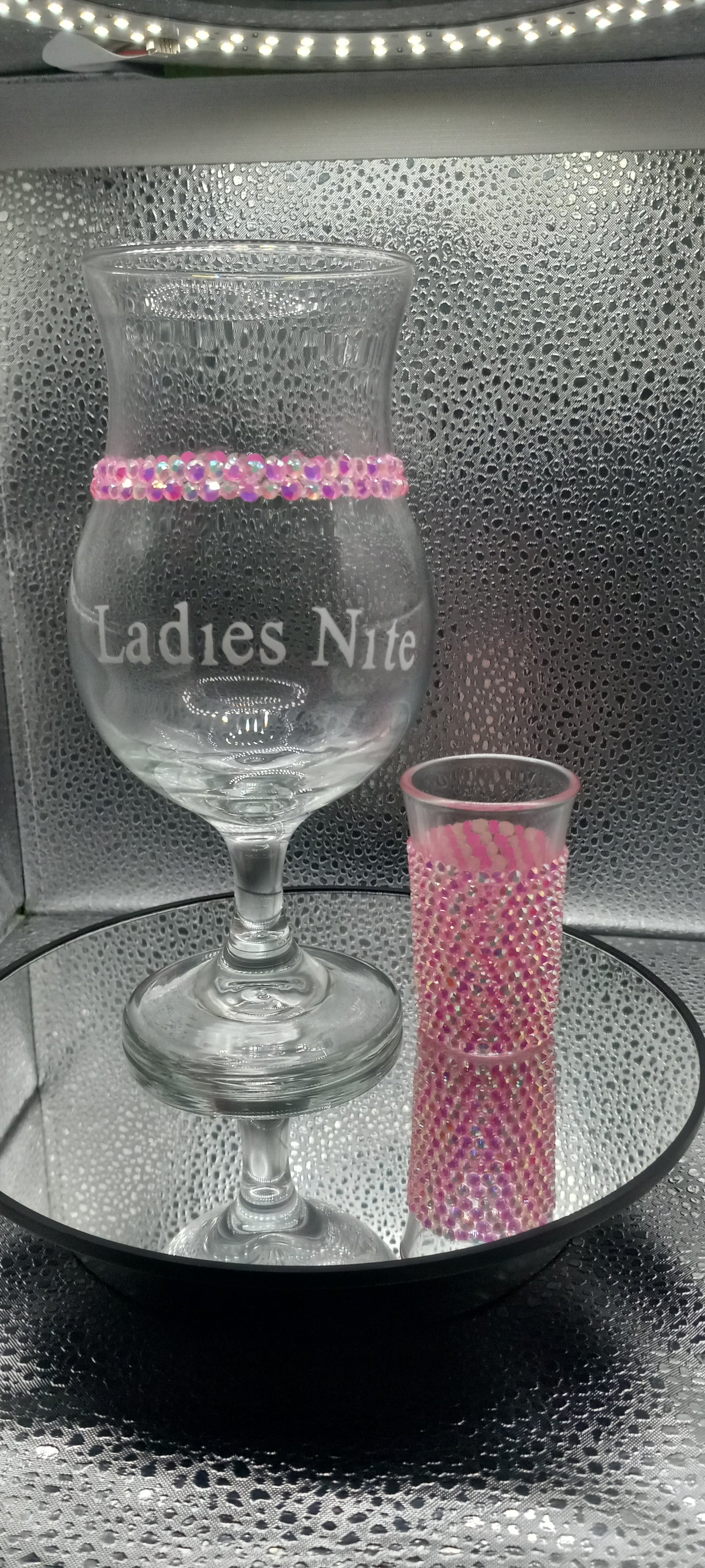 Daiquiri Glass with Rhinestones Shot Glass